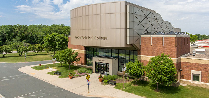 Entrance of Anoka Technical College